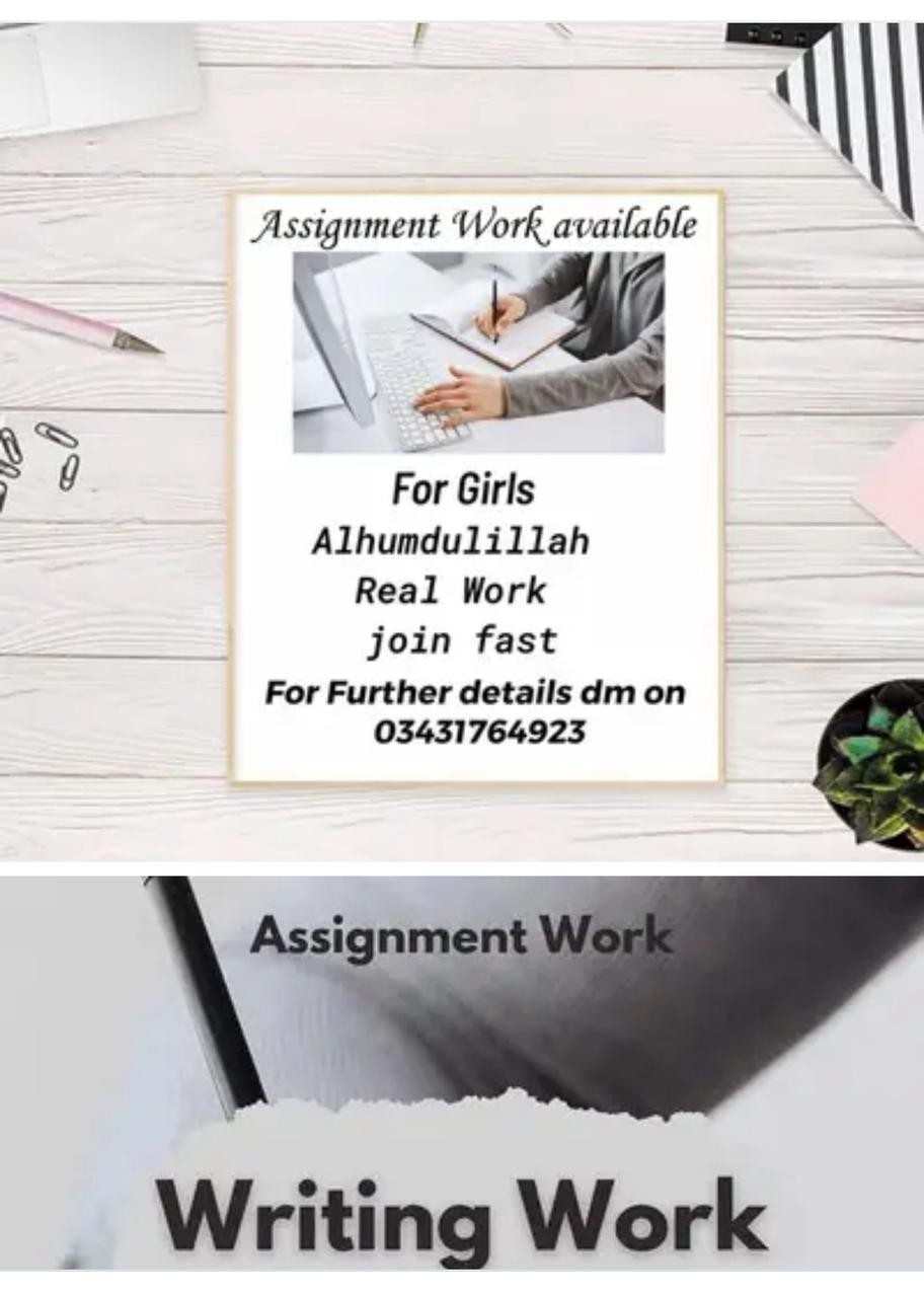 Boys/Girls Online job available,Part time/full time/Assignment/Typing