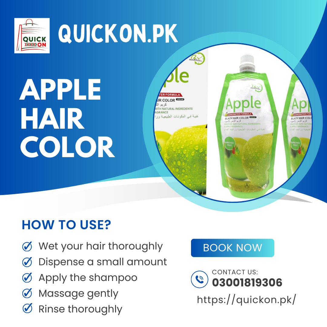 Apple Hair Color Herbal Hair Dye for Grey Coverage & Shine | 03001819306