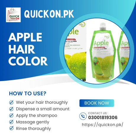 Apple Hair Color Herbal Hair Dye for Grey Coverage & Shine | 03001819306