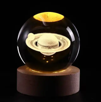 Crystal ball lamp in moon and different desgin table lamp