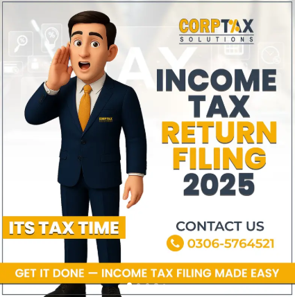 Sales Tax, Income Tax Return, Tax Consultant, FBR, Tax Filer, NTN,SECP