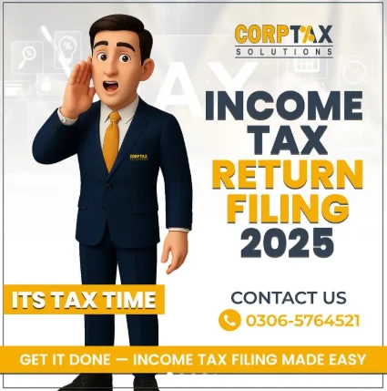 Sales Tax, Income Tax Return, Tax Consultant, FBR, Tax Filer, NTN,SECP