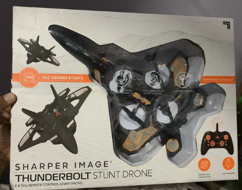 SHARPER IMAGE THUNDERBOLT STUNT DRONE (IMPORTED FROM USA - CALIFORNIA)