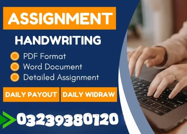 Part Time Full Time Job / Data Entry Job / Typing job / Assignment Job
