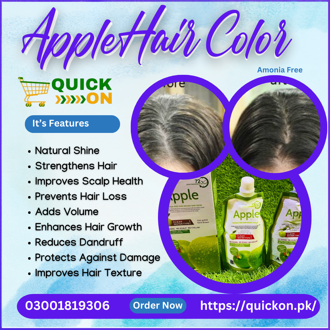 Apple Hair Color 100% Grey Coverage | Natural Shine & Long-Lasting Results | 03001819306