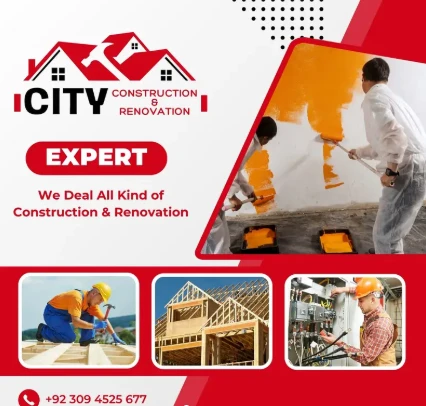 Construction Renovations paint rock wall polishing
