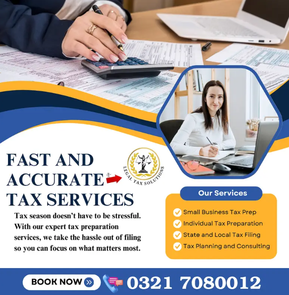 Tax Filing & Company Registration Services |NTN|FBR|PRA|Llc|SECP|GST|