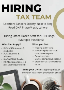 Internship/Entry level Oppurtunity in Taxation
