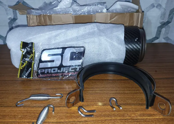 SC project Carbon fiber Exhaust Bike,Car Exhaust sound mufflerExhaust