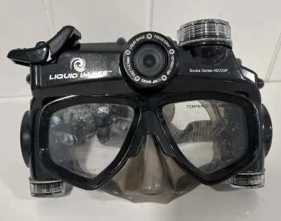 Liquid image scuba 720p Diving mask with 12 MP camera