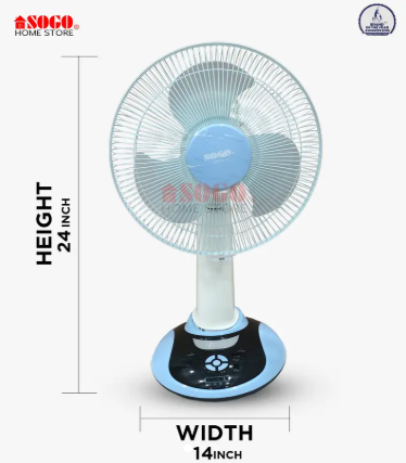 Sogo Rechargeable Fan AC / DC JPN-630
