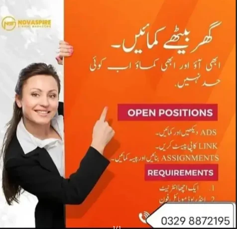 Assignment Job | Part Time Full Time Job | Job for male and female