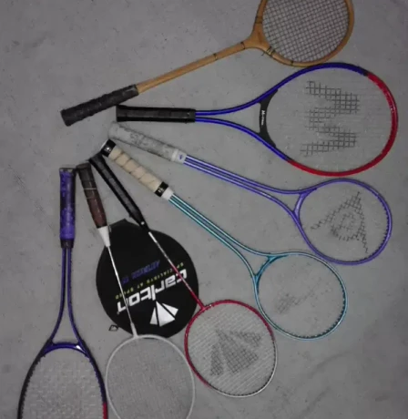 Imported Badminton,Tennis & Squash Rackets all made of chrome, carbon.