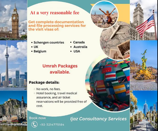 USA , UK , CANADA , AUSTRALIA , SCHENGEN COUNTRIES VISIT VISA , UMRA