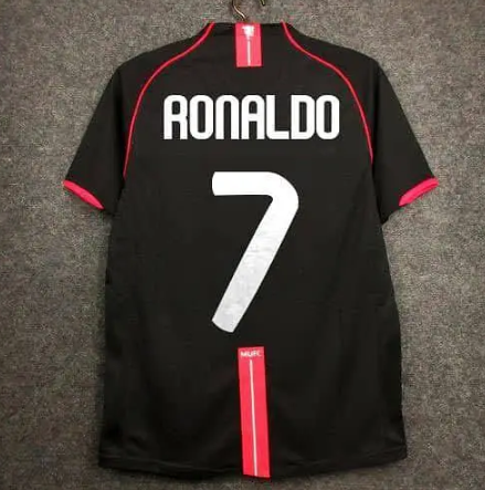Ronaldo Manchester United Black Jersey #7
