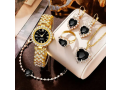 luxury-golden-watch-black-heart-jewelry-set-small-0