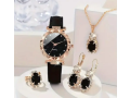 luxury-golden-watch-black-heart-jewelry-set-small-1
