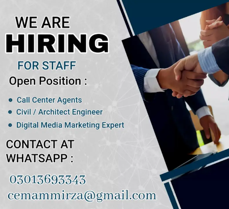 We are hiring for Staff