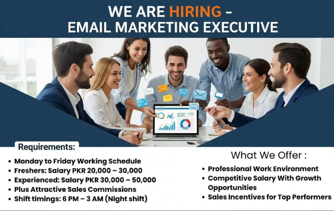 Email Marketing Executive Required - Male & Female Jobs - Jobs
