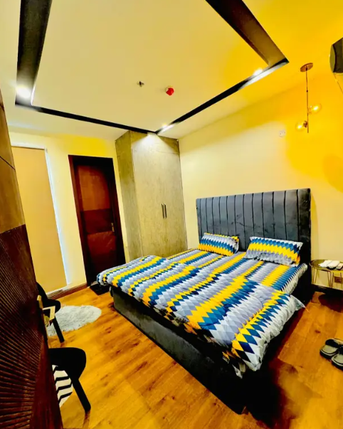 Daily basis weekly basis one bed room fully furnished luxury apartment apartment for rent GULBERG GREENS ISLAMABAD