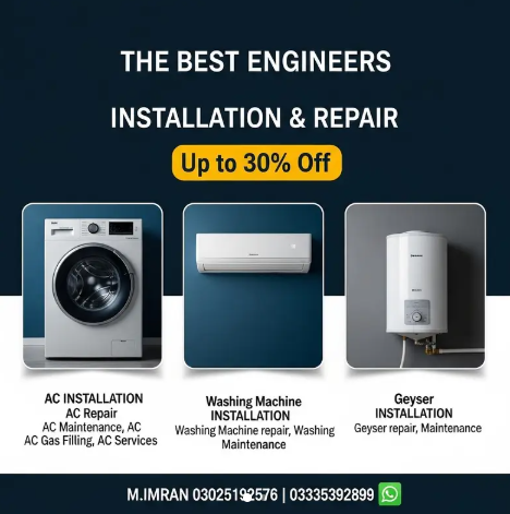 Ac Repair , Ac Service, Ac Installation , AC Gas Filling & Maintenance