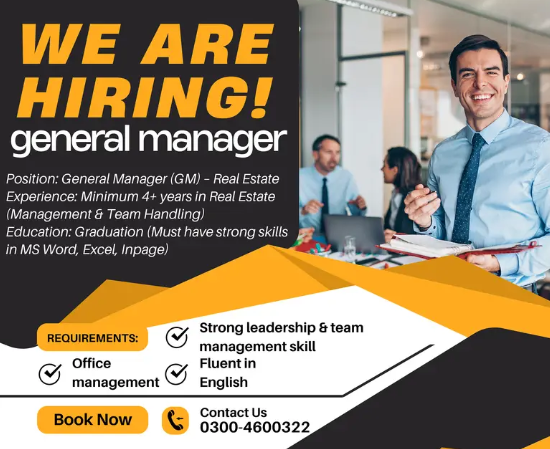 General Manager Real Estate Hiring Real Estate Office Manager Jobs