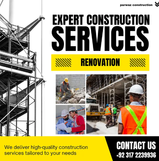 Construction and renovation Services Plumbing, Electric, Interior
