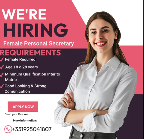 Secretary Required for 10days - Lahore, Pakistan
