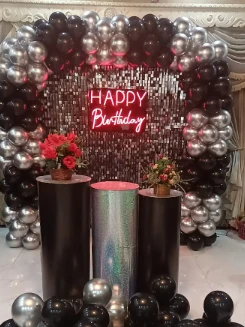 Balloons Decor, Lights, Event Planner, birthday, Flowers, Djsound, SMD