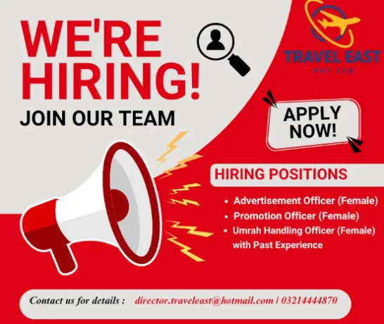 Job Available for Female Only (Travel Agency)
