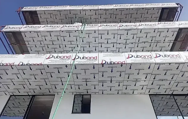 Aluminium cladding sheet wall Dlx bond roco bond / Interior work