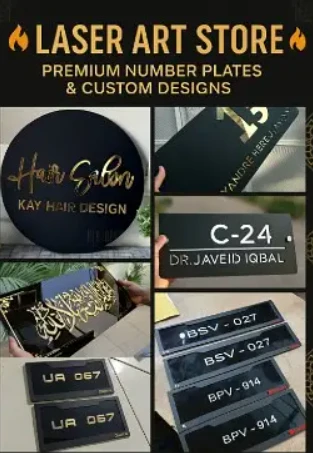 Custom Laser Cutting House Name Plate|Gift birthday|Bike Number plate