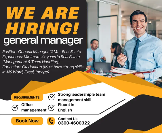 General Manager Real Estate Hiring Real Estate Office Manager Jobs