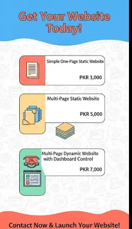 Affordable Websites for Students & FreelancersStarting from PKR 3000