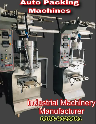 Packing machine for spices slanty