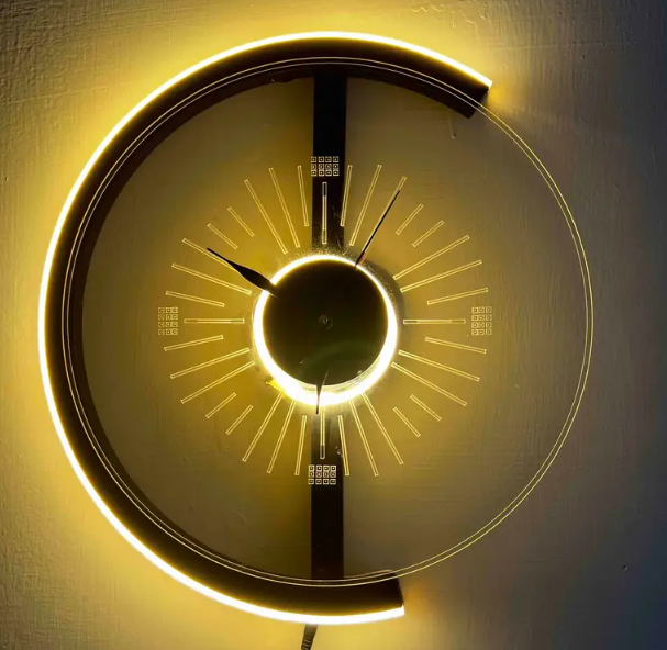 Shinny Acrylic luxury style wall clock All Type of Wall Clock