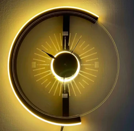Shinny Acrylic luxury style wall clock All Type of Wall Clock