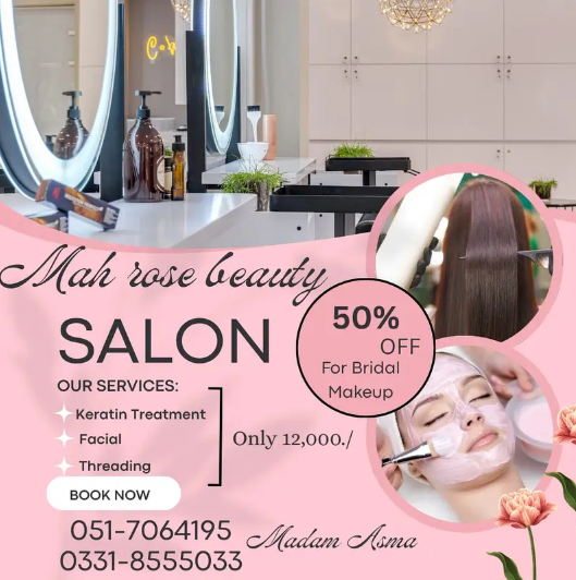 Threading, facial, Bridal makeup, Beauty salon, with discounted rates