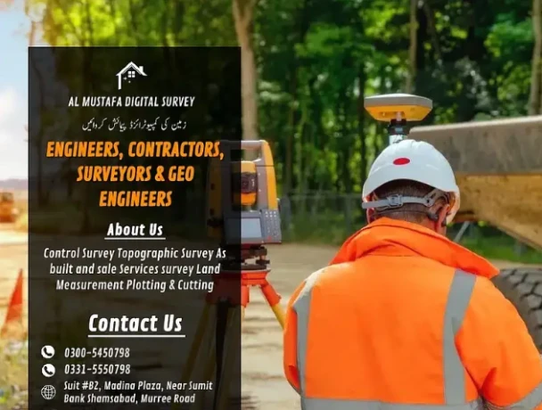 Topographical Survey, Total Station, Town Planning, Construction Sites