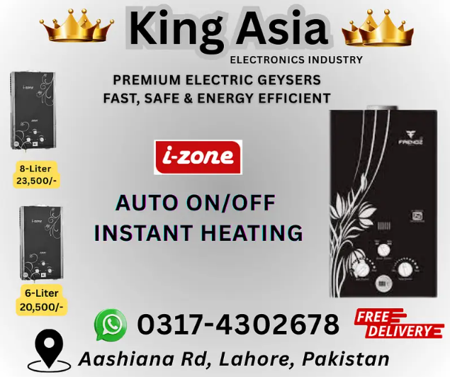 Izon Electric Geysers King Asia Premium Fast, Safe & Energy Efficient