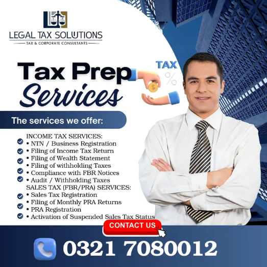 Company Registration | Tax Filer, FBR | Income Tax Return | Sales Tax,
