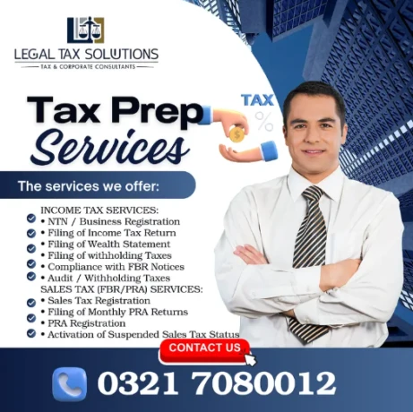 Company Registration | Tax Filer, FBR | Income Tax Return | Sales Tax,