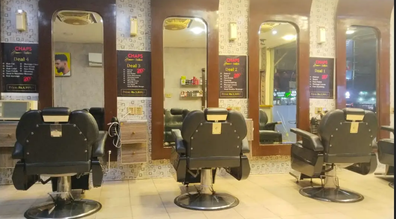 Running business men salon for sale / men salon setup, items for sale