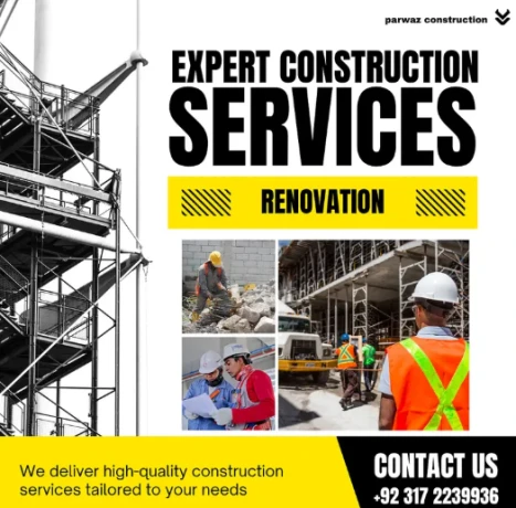 Construction and renovation Services Plumbing, Electric, Interior